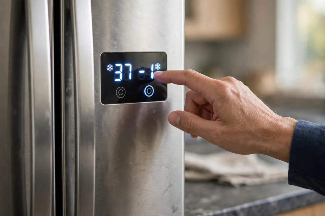 Samsung Refrigerator Temperature Settings: samsung refrigerator digital display showing temperature settings
